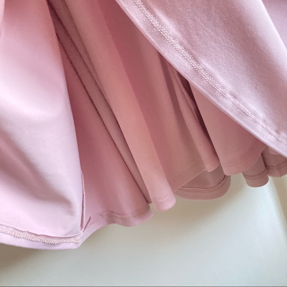Torrid Stretchy Lined V-Neck Above The Knee Midi Dress Baby Pink Sz 0X - Picture 8 of 9